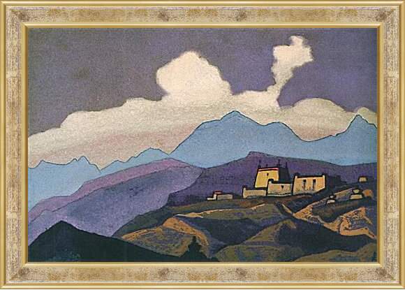 Картина в раме - Монастырь Цанг. Рерих Николай