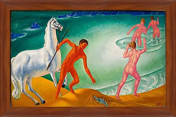 Картина в раме - Жаждущий воин. Петров-Водкин
