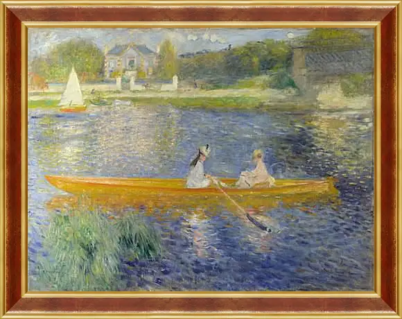 Картина в раме - The Seine At Asnieres Aka The Skiff. Пьер Огюст Ренуар