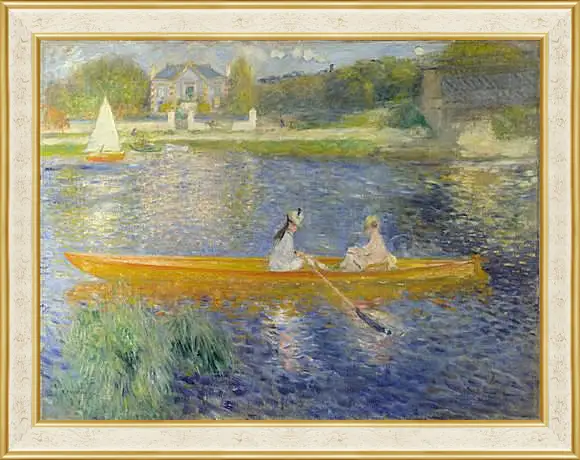 Картина в раме - The Seine At Asnieres Aka The Skiff. Пьер Огюст Ренуар