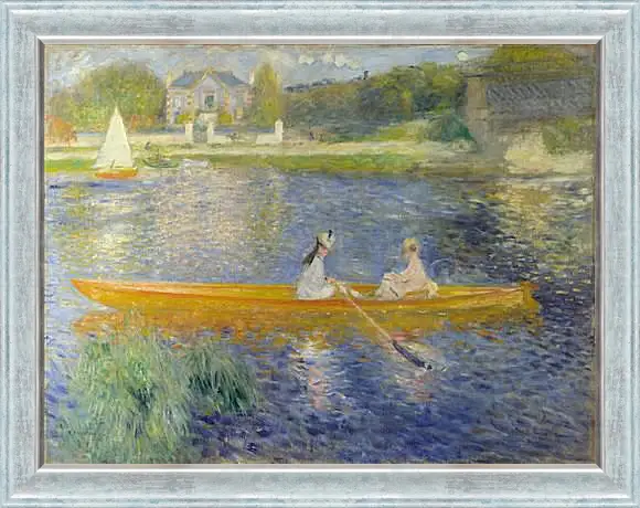 Картина в раме - The Seine At Asnieres Aka The Skiff. Пьер Огюст Ренуар