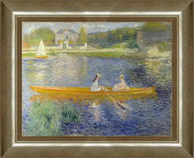 Картина в раме - The Seine At Asnieres Aka The Skiff. Пьер Огюст Ренуар