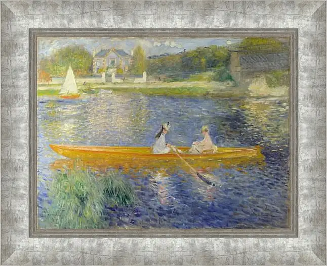 Картина в раме - The Seine At Asnieres Aka The Skiff. Пьер Огюст Ренуар