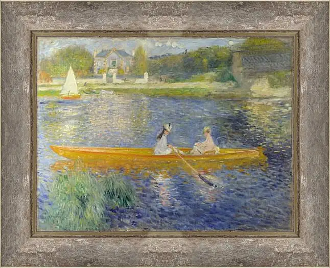 Картина в раме - The Seine At Asnieres Aka The Skiff. Пьер Огюст Ренуар