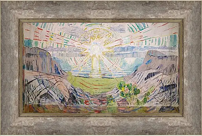 Картина в раме - The Sun 2. Солнце 2. Эдвард Мунк
