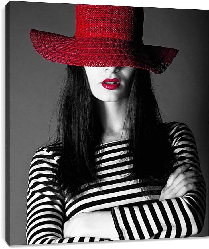 Постер и плакат - Красная шляпка