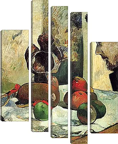 Модульная картина - Still Life with Profile of Laval. Поль Гоген