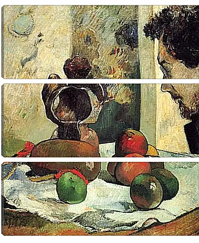 Модульная картина - Still Life with Profile of Laval. Поль Гоген