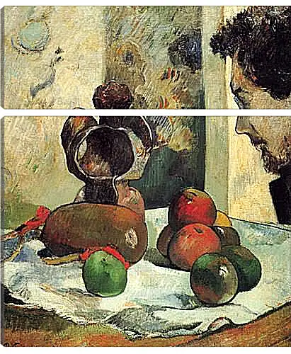 Модульная картина - Still Life with Profile of Laval. Поль Гоген