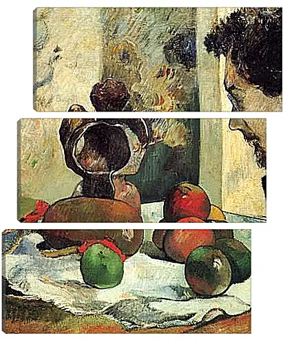 Модульная картина - Still Life with Profile of Laval. Поль Гоген