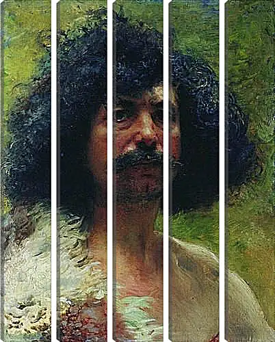 Модульная картина - Этюд мужской головы. Маковский Константин