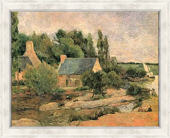 Картина в раме - Washerwomen at Pont-Aven. Поль Гоген