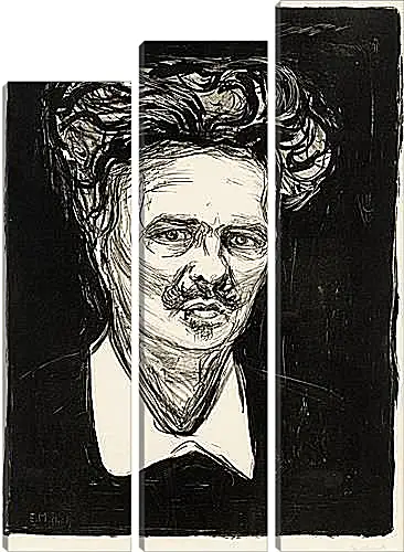 Модульная картина - August Strindberg. Эдвард Мунк