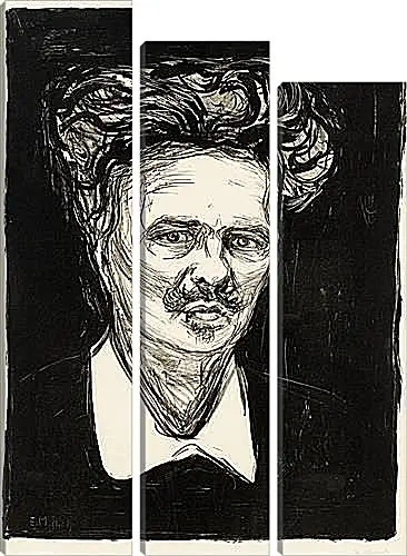 Модульная картина - August Strindberg. Эдвард Мунк