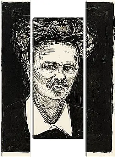 Модульная картина - August Strindberg. Эдвард Мунк