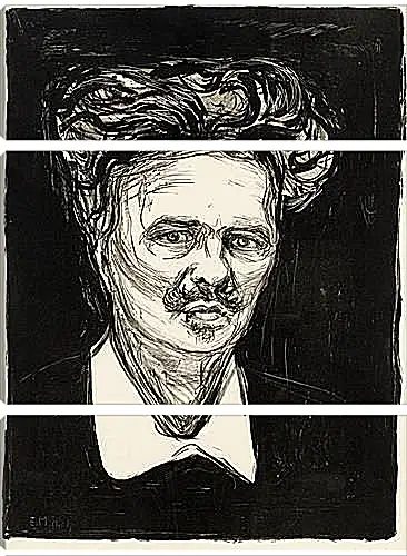 Модульная картина - August Strindberg. Эдвард Мунк