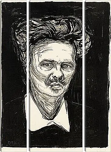 Модульная картина - August Strindberg. Эдвард Мунк