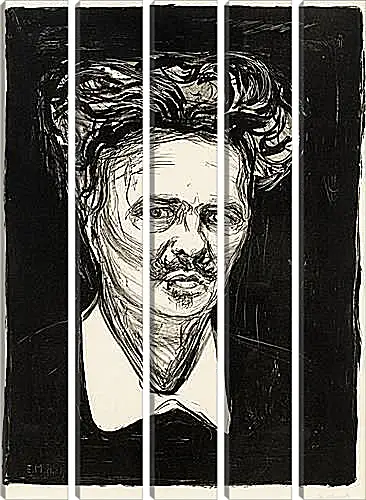 Модульная картина - August Strindberg. Эдвард Мунк