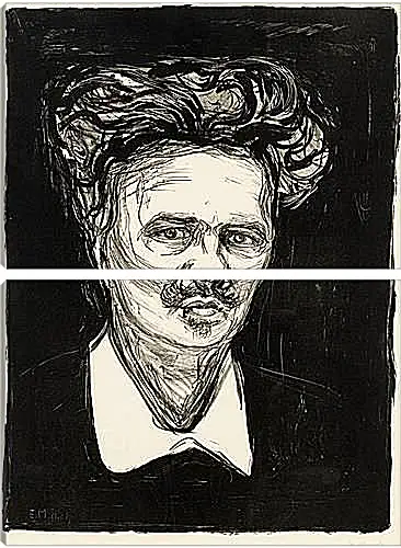 Модульная картина - August Strindberg. Эдвард Мунк