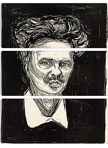 Модульная картина - August Strindberg. Эдвард Мунк