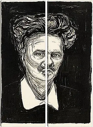 Модульная картина - August Strindberg. Эдвард Мунк