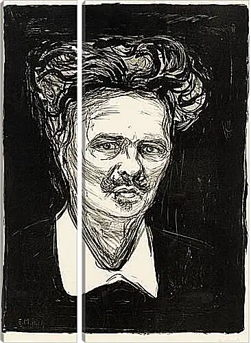 Модульная картина - August Strindberg. Эдвард Мунк