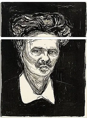 Модульная картина - August Strindberg. Эдвард Мунк