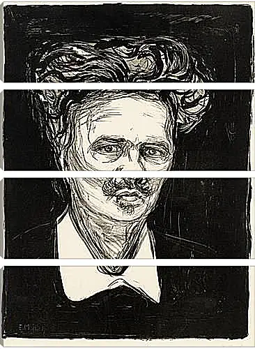 Модульная картина - August Strindberg. Эдвард Мунк