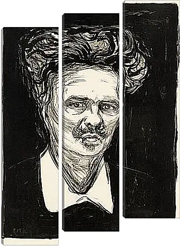 Модульная картина - August Strindberg. Эдвард Мунк