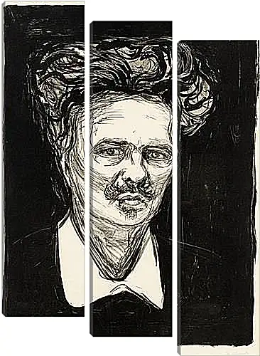 Модульная картина - August Strindberg. Эдвард Мунк