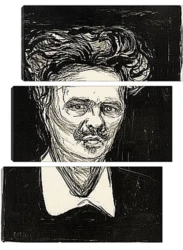 Модульная картина - August Strindberg. Эдвард Мунк