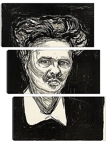 Модульная картина - August Strindberg. Эдвард Мунк