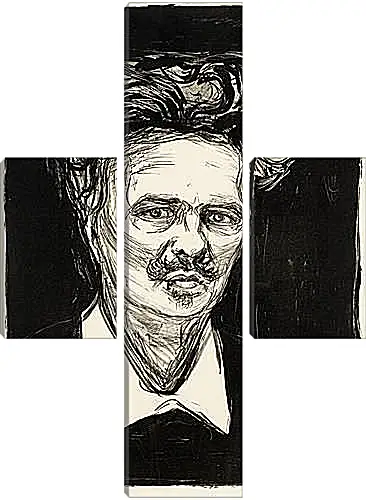 Модульная картина - August Strindberg. Эдвард Мунк