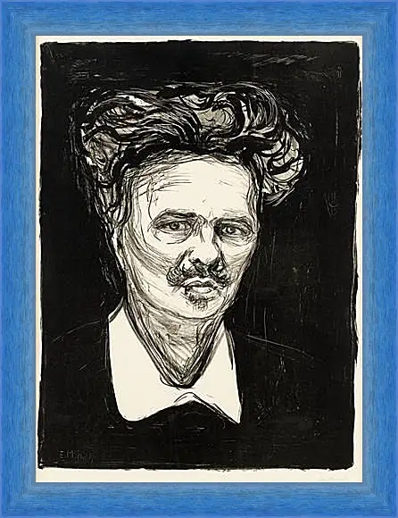 Картина в раме - August Strindberg. Эдвард Мунк