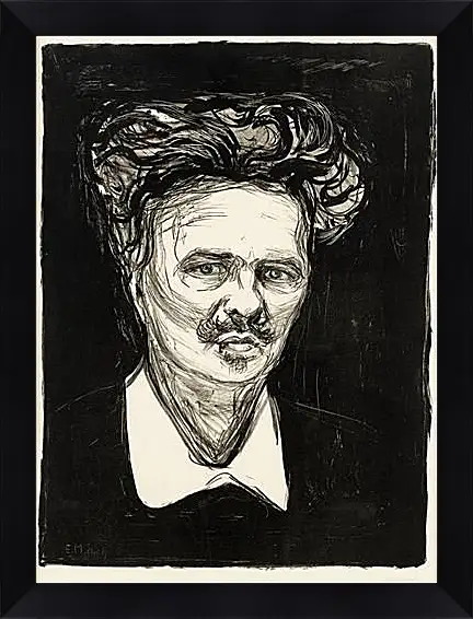 Картина в раме - August Strindberg. Эдвард Мунк