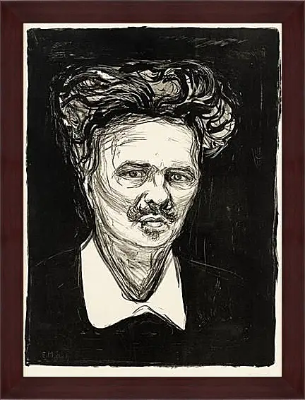 Картина в раме - August Strindberg. Эдвард Мунк