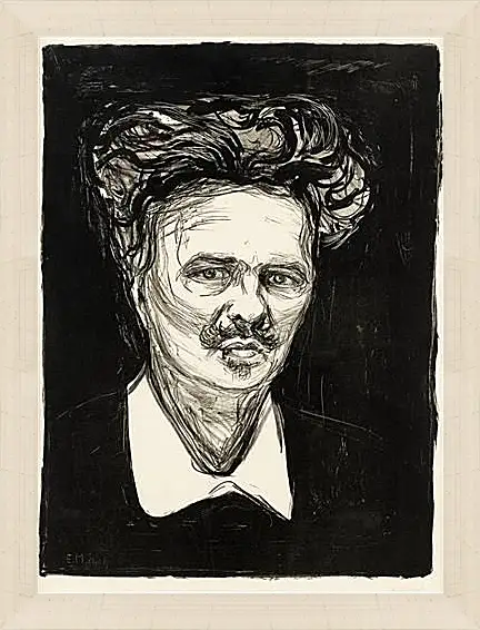 Картина в раме - August Strindberg. Эдвард Мунк