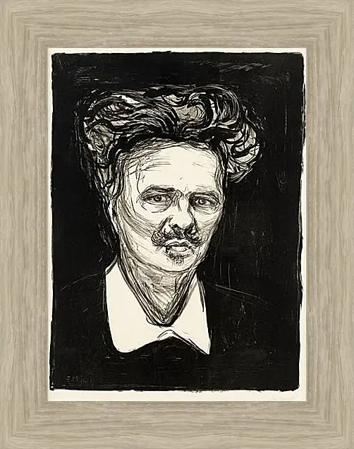 Картина в раме - August Strindberg. Эдвард Мунк