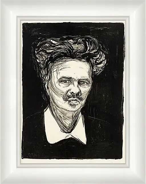 Картина в раме - August Strindberg. Эдвард Мунк