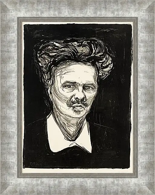 Картина в раме - August Strindberg. Эдвард Мунк