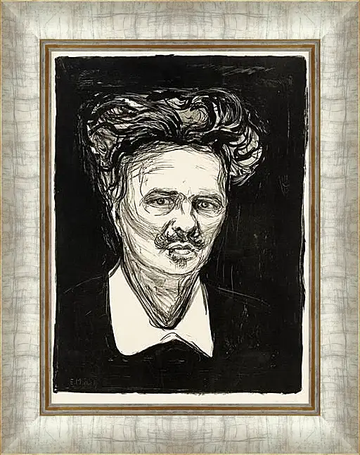 Картина в раме - August Strindberg. Эдвард Мунк