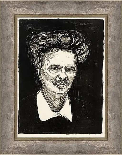 Картина в раме - August Strindberg. Эдвард Мунк