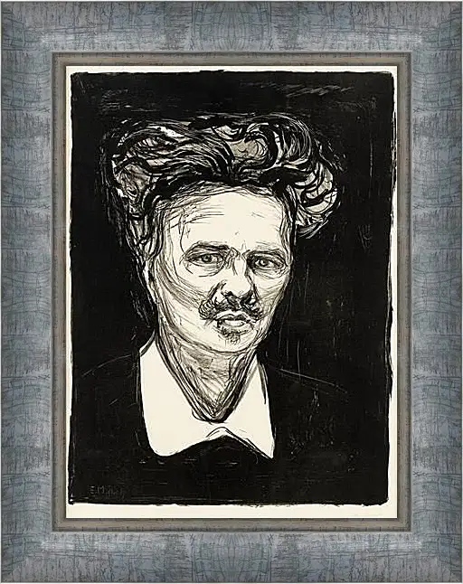 Картина в раме - August Strindberg. Эдвард Мунк