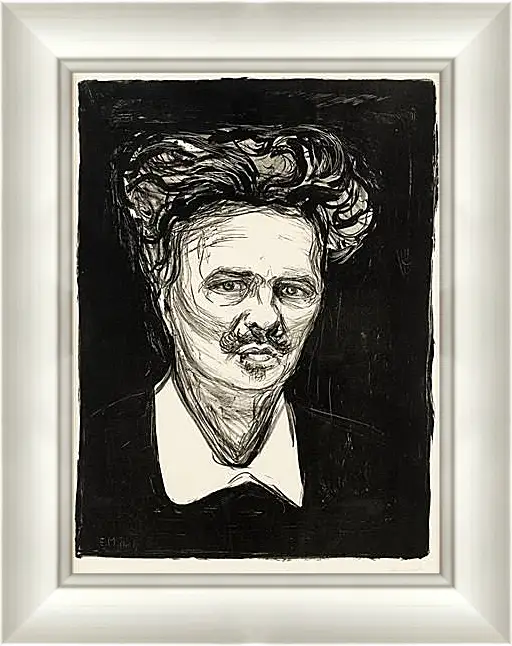 Картина в раме - August Strindberg. Эдвард Мунк