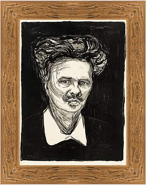 Картина в раме - August Strindberg. Эдвард Мунк