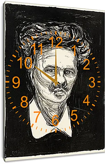 Часы картина - August Strindberg. Эдвард Мунк