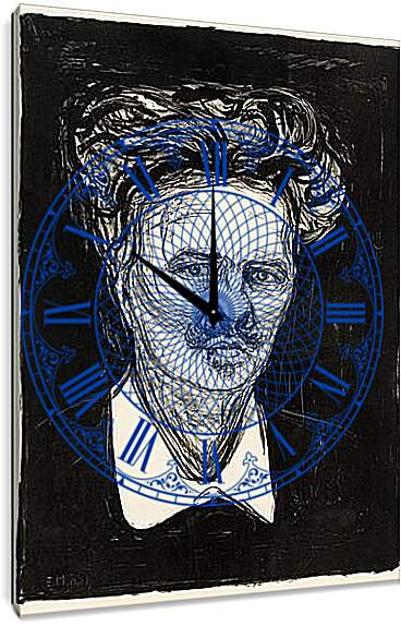 Часы картина - August Strindberg. Эдвард Мунк