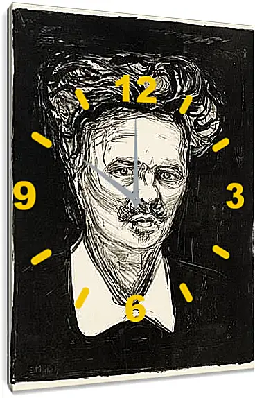 Часы картина - August Strindberg. Эдвард Мунк