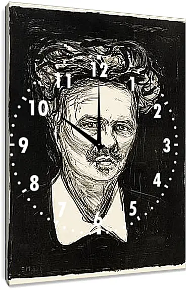 Часы картина - August Strindberg. Эдвард Мунк