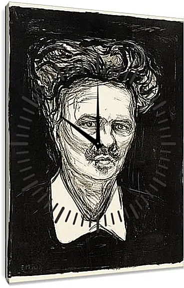 Часы картина - August Strindberg. Эдвард Мунк